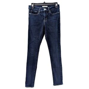 Levi's 311 Shaping Skinny Mid-Rise Dark Wash Denim Women's Jeans Size 27x30